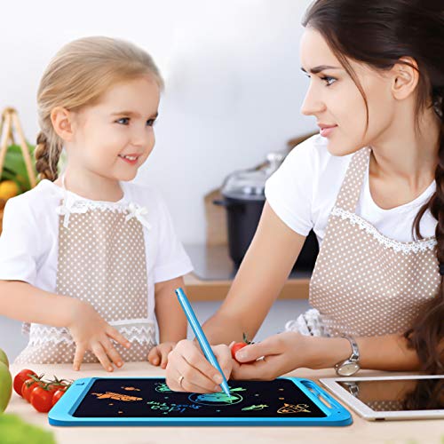 LCD Writing Tablet, Coovee 12 Inch Digital Ewriter Electronic Graphics Tablet Portable Mini Board Handwriting Pad Drawing Tablet with Memory Lock Suitable for Kids Home School Office - Thumbnail 6