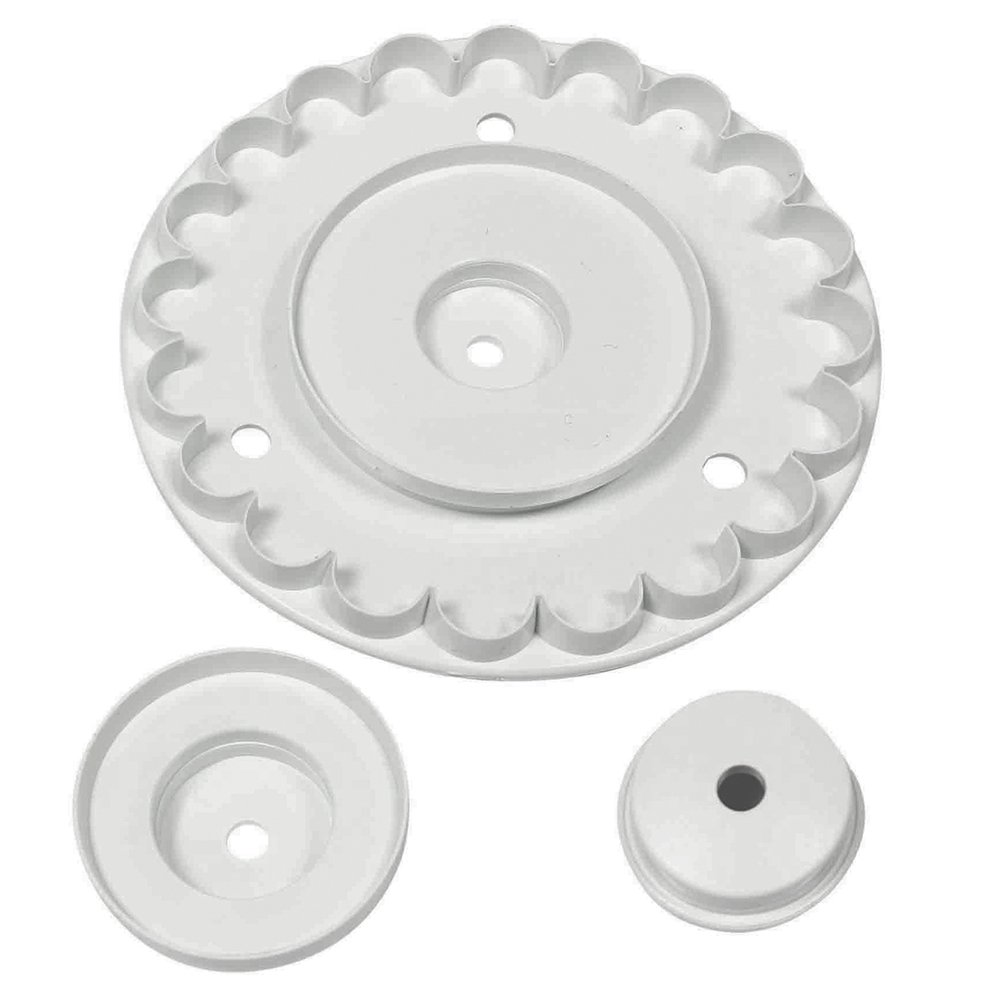 PME GF241 Garrett Frill Cutter with Interchangeable Centres, Set of 3, White