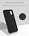 Anker Silicone Case, KARAPAX Silicone Gel Rubber Shockproof Case Cover with Soft Microfiber Cloth Cushion [Support Wireless Charging] [Slim Fit] for iPhone X - Black