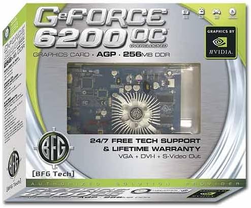 Bfg Geforce 6200OC Agp 256MB VGA Dvi Svid