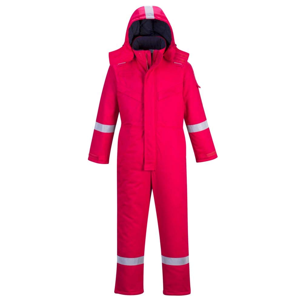 Portwest FR Anti-Static Winter Coverall, Size: L, Colour: Red, FR53RERL - Image 5