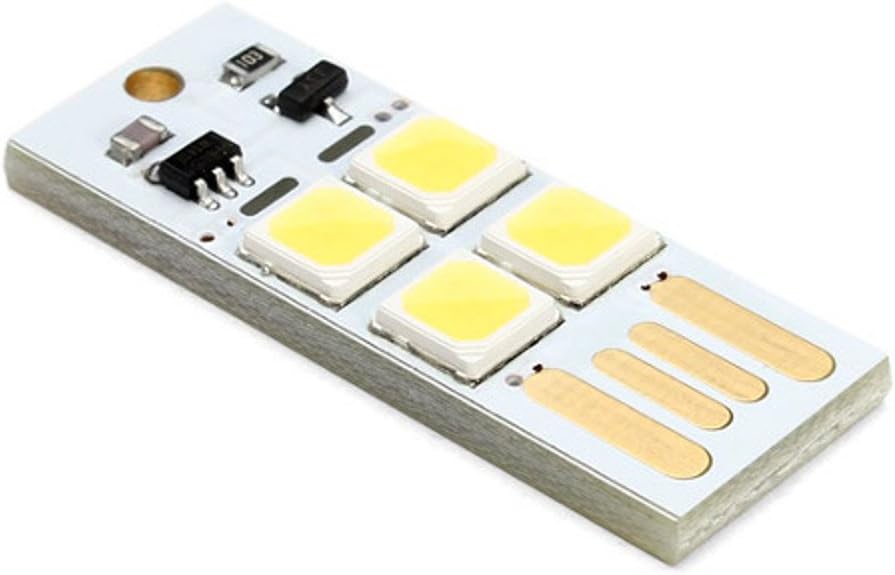 Optimus Electric Mini Portable Pocket Keychain LED Lamp 5V Working Voltage USB Powered with Human Touch Switch Technology for Night Light, Camping from