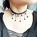 Bassion Choker Set, 20 PCS Womens Black Velvet Choker Necklace Set Classic Gothic Tattoo Lace Chokers