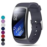 Feskio for Samsung Gear Fit2 PRO / Fit2 SM-R360 Replacement Watch Band Strap, Soft Silicone Wristband Straps Sport Band Bracelet for Samsung Gear Fit2 Pro and Fit 2 SM-R360 Smartwatch
