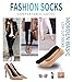 ADFOLF 6 Pairs No Show Socks Women Invisible Non Slip Low Cut Boat Liner Socks (Beige)