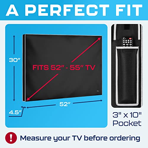Outdoor TV Cover 55 Inch Weatherproof and Waterproof Smart