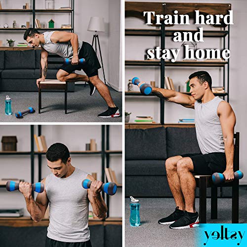 Yeltsy Weights Dumbbells Set for Women, Adjustable Dumbbells Set of 2, Lightweight Hand Equipment Home Gym Office… - Image 3