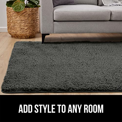 Gorilla Grip Soft Faux Fur Area Rug, Washable, Shed and Fade Resistant