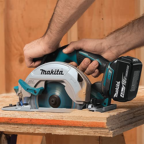 Makita DHS680Z Akku-Handkreissäge 57mm 18 V (ohne Akku, ohne Ladegerät), Blau, Silber – Bild 7