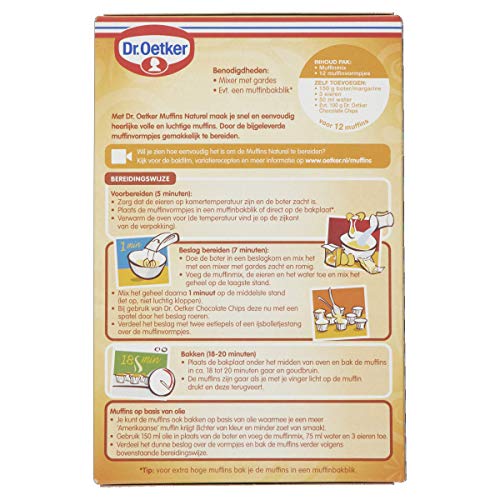 Dr.Oetker Muffins naturel met vormpjes - bakmix voor 12 muffins (350 g) - Afbeelding 3