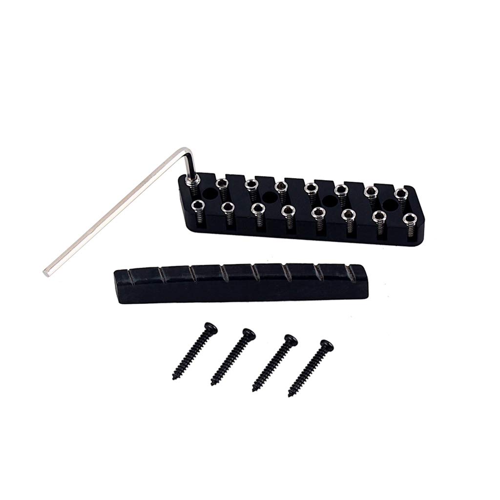 Alnicov 8 String Headless Guitar Locking Nut Stop Nuts Guitars Tuning Accessories Set