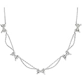 Kendra Scott Womens Bow Strand Necklace Silver One Size,