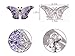Alilang Empress Monarch Winged Butterfly Crystal Rhinestone Brooch Pin