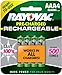 Rayovac Rechargeable AAA Batteries, Rechargeable Triple A Batteries (4 Count) primary