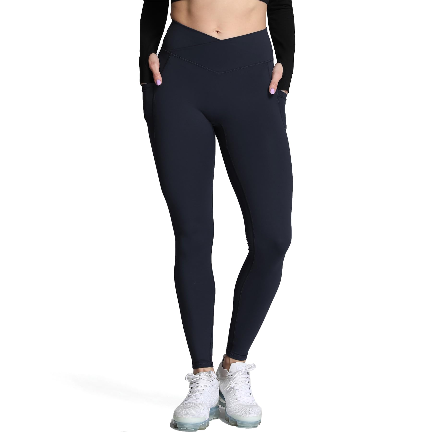 Cross-Waist Workout Leggings