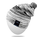 Rotibox Wireless Bluetooth Beanie Hat Cap with Musicphone Speakerphone Stereo Headphone Headset Earphone Speaker Mic for Fitness Outdoor Sports Skiing Running Skating Walking,Christmas Gifts