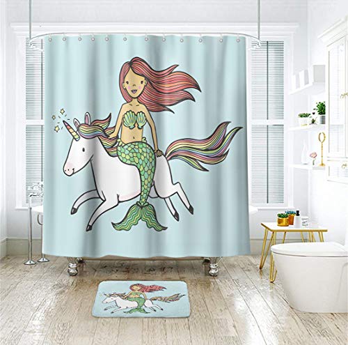 60 Mermaid Shower Curtain Ideas For Your Bathroom