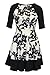 Julian Taylor Women's Floral Print Scuba Fit and Flare Dress