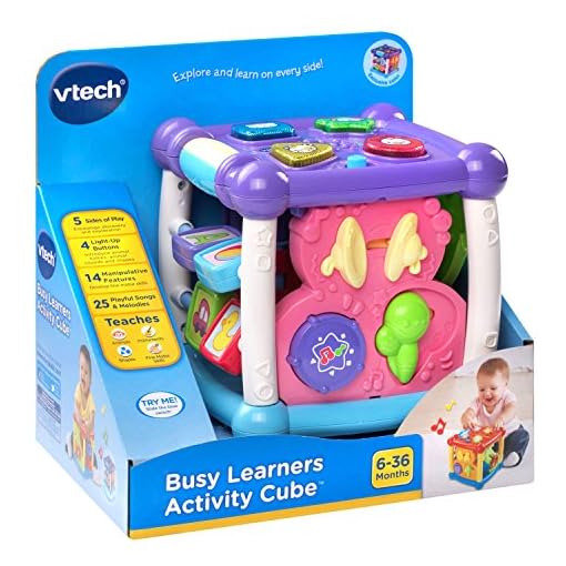 VTech Busy Learners Activity Cube, Purple - Image 5