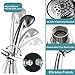 Srmsvyd Hand Held Shower Head High Pressure 5 Spray Setting Multi-functions Massage with 78 Inches Long Shower Hose (Chrome2)