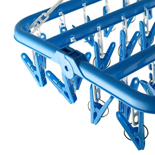 26 Clips Drip Hanger Clothes Drying Dryer Rack Sock Bra Underwear