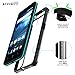ZTE Avid Plus Case, ZTE Sonata 3 Case, POETIC Affinity Series Premium Thin/No Bulk/Slim fit/Clear/Dual Material Protective Bumper Case for ZTE Avid Plus (2016)/ ZTE Sonata 3 (2016) Black/Clear