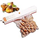 IdentikitGift Automatic Vacuum Sealer machine - Compactable Food Sealer Best for Food Preservation and Storage including Starter Kit, Plus 15 Sealer Bags for Free, IdentikitGift 2018 New Design, 110V