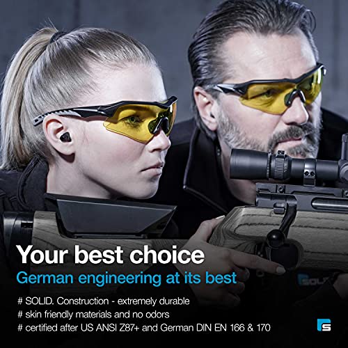 SolidWork SOLID Shooting Glasses for Men Women with Impact Eye