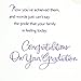 Hallmark Graduation Card for Granddaughter (Butterfly and Flowers, Family Pride)