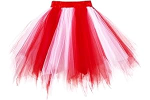 Sinalty Layered Tutu Skirt Tulle Dance Tutu Ballet Skirts Festival Tutu Costume for Women and Girls