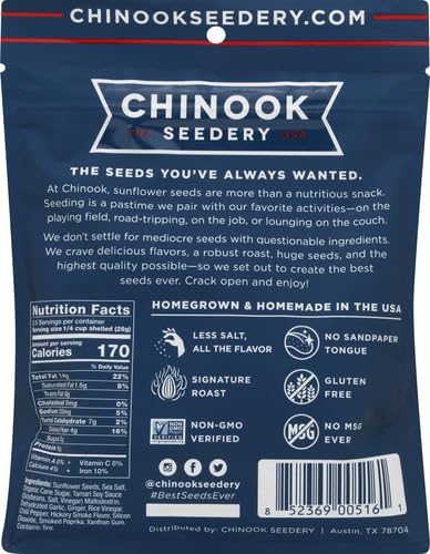 CHINOOK SUNFLOWER SEEDS SMOKEHOUSE BBQ (12X4.7 OZ)