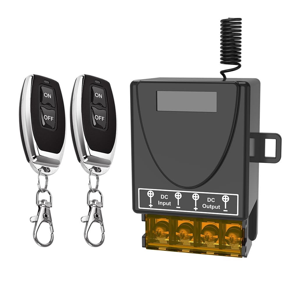 Mua 12V Remote Switch Wireless, Malictele DC12V/24V/48V/72V 30A Relay ...