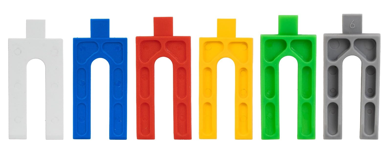 MARTEN Plastic Set, 144/288/300 Pieces, 1-6 mm, in Various Colours, Robust Spacer Plates for Window and Door Mounting, Drywall and Patio Construction (SET 1-6 mm, 144 Pieces)
