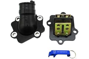 TC-Motor Manifold Carb Intake Pipe Reed Valve For Arctic Cat 50cc Jog 50 Minarelli For Yamaha 2-Stroke Scooter Moped Polaris Sportsman 90cc