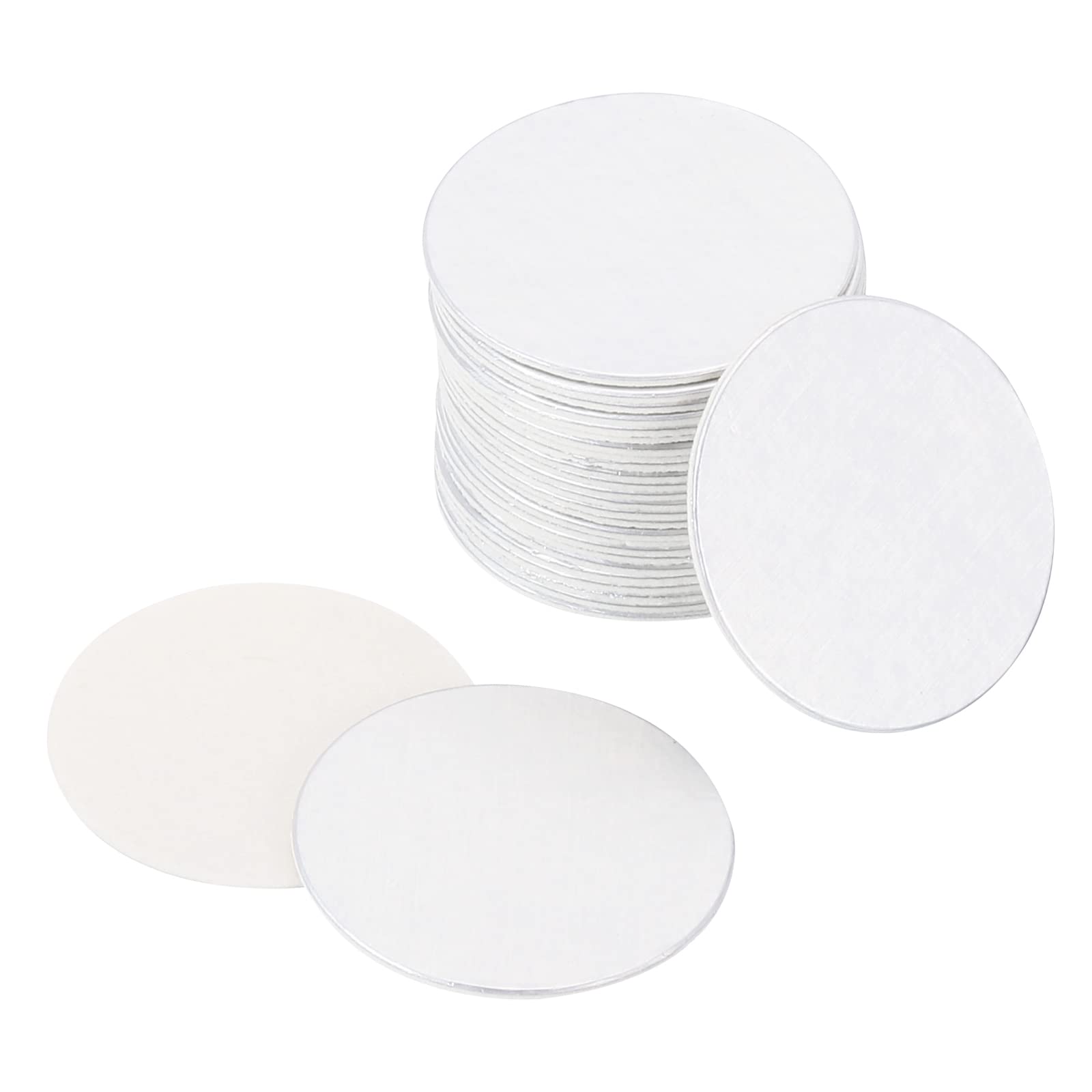 PATIKIL 20mm/0.79" Aluminum Foil Cap Liner, 150 Pack Resistant Tamper Induction Heat Sealer Sealing Liners for PET Plastic Bottle Jar Lid