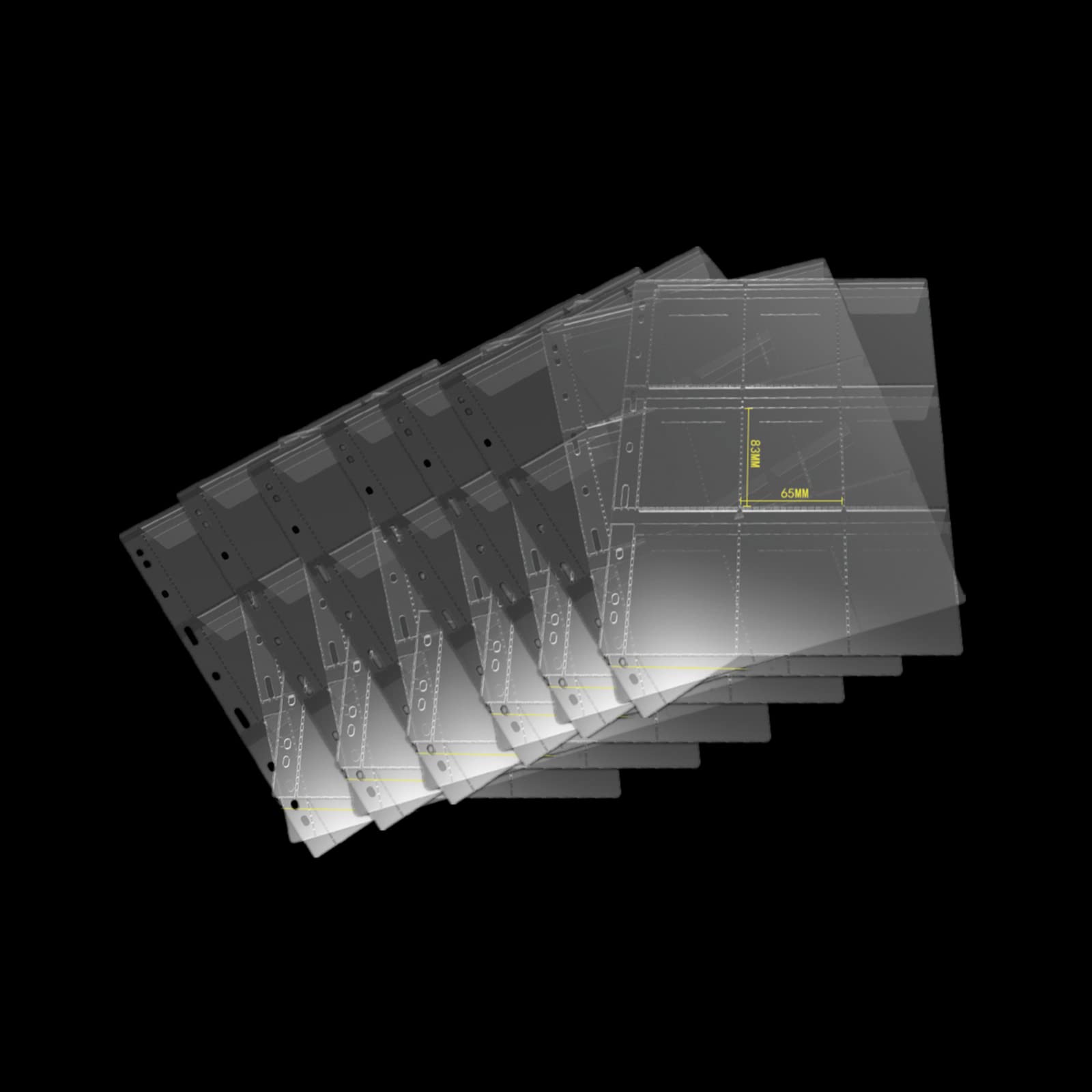 MUROAD 9-Pocket Coin Collection Pages for Collectors, 10 Sheets Coin Collecting Sleeves Supplies (9 pockets x 10 sheets)