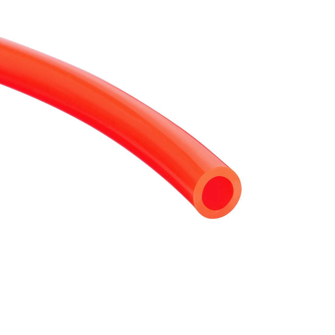 sourcing map Pneumatic Air Tubing, 6mm OD x 4mm ID 5 Meters 16ft PU Polyurethane Air Compressor Tube Hose Pipe Orange