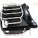 Black Harley Tour pak pack trunk touring Road King Electra glide w/luggage rack