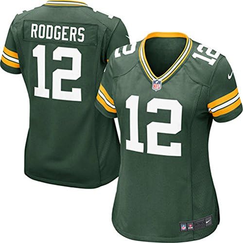 Women¡¯s Green Bay Packers Aaron Rodgers White Game Jersey