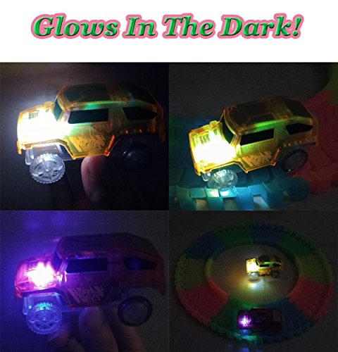 image for New ideas Cars Track(2-Pack),Glow in the Dark Compatible with Most of 