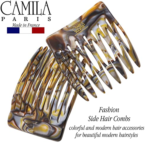 Camila Paris CP2332/2 French Hair Side Comb Handmade Onyx, Small French
