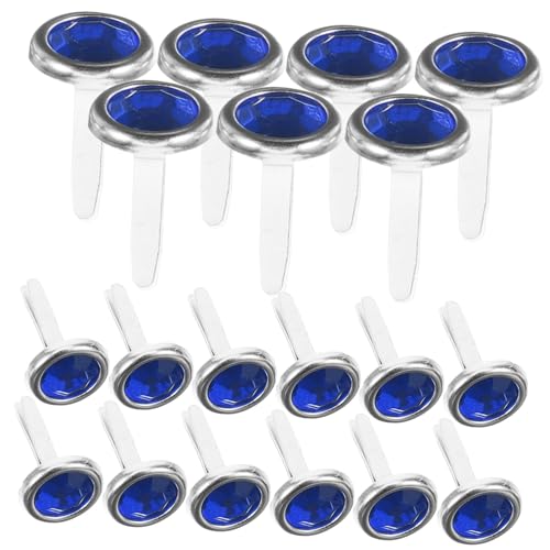 BUTIFULSIC 100pcs Craft Brads Round Brads Fasteners for Paper Crafts Scrapbook Decor