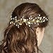 Artio Wedding Hair Vine Accessory Bridal Headpiece for Bride and Bridesmaids (Gold)