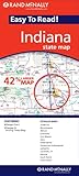 Front cover for the book Rand McNally Easy to Read! Indiana: State Map by Rand McNally and Company