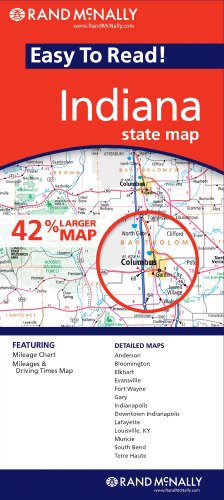 Rand McNally Easy to Read! Indiana: State Map