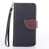 Moto G Case,XYX [Kickstand] Moto G (1st Gen) Case [Black, Leaf Buckle],[Card Slot][Flip][Slim Fit][Wallet][Lanyard] Premium Protective Case for Motorola Moto G (1st Gen) XT1032 [Black]