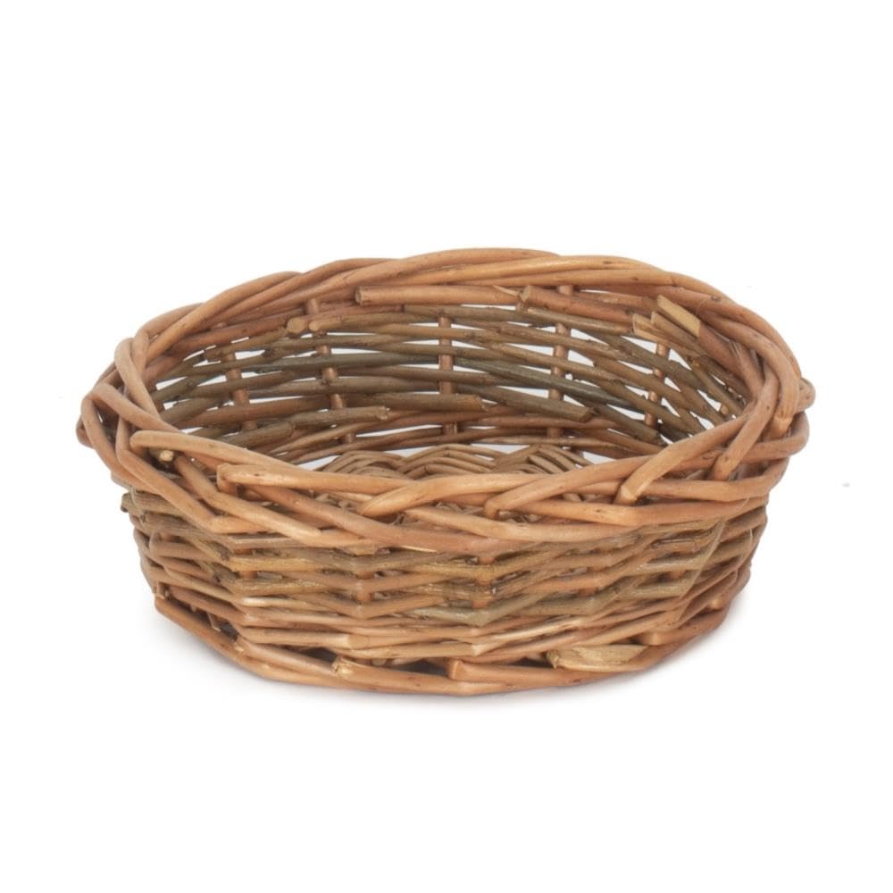 Red Hamper Small Unpeeled Willow Round Tray