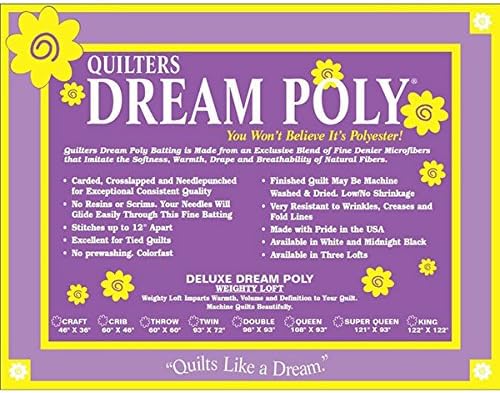 Quilters Dream Deluxe White Poly King Batting