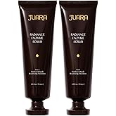 JUARA Radiance Enzyme Scrub - Face Exfoliator with Apple Enzymes & Bamboo Beads - Face Wash Minimizes Pores - Gentle Exfoliating Scrub for All Skin Types - 3-in-1 Cleanser 2.5 oz (2 Pack)