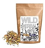 Wild Herbal Tea #9 Belly Ease by Wild Foods - 8 Ingredient Tea with Peppermint, Ginger, Orange peel, Fennel, Lemon balm, Chamomile, Rose petals, Papaya leaf, 100% Natural (4 ounce)